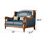 Causeuse en cuir véritable American Leather
