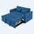 Bleu est en rupture de stock