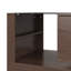Table basse 59 po en verre et bois avec lumières DEL, 2 tiroirs