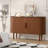Sideboard Buffer Cabinet with Fluted Slide Doors-1159664252