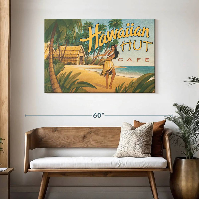 Gillard Hawaiian Hut Cafe, H 30 po x l 45 po
