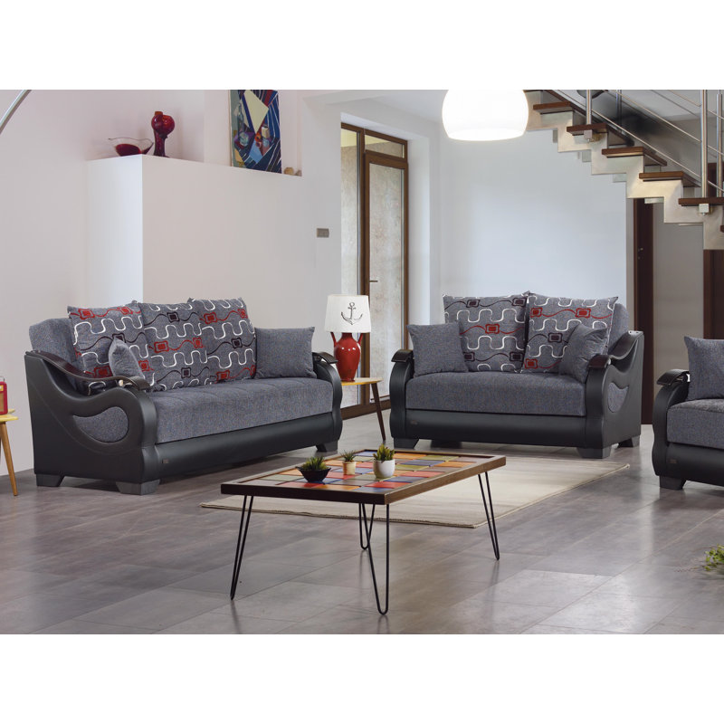 Baldev 62'' Upholstered Sleeper Sofa