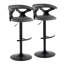 Tabouret de bar rotatif à hauteur ajustable Laksh