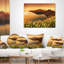 Sunrise Wildflowers on Santorini - Coussin imprimé floral