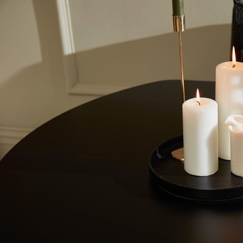 Casen Extendable Oval Metal Base Dining Table
