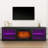 66'' LED TV Stand for TVs up to 75'', Media Console with LED Lights and Electric Fireplace-268799405