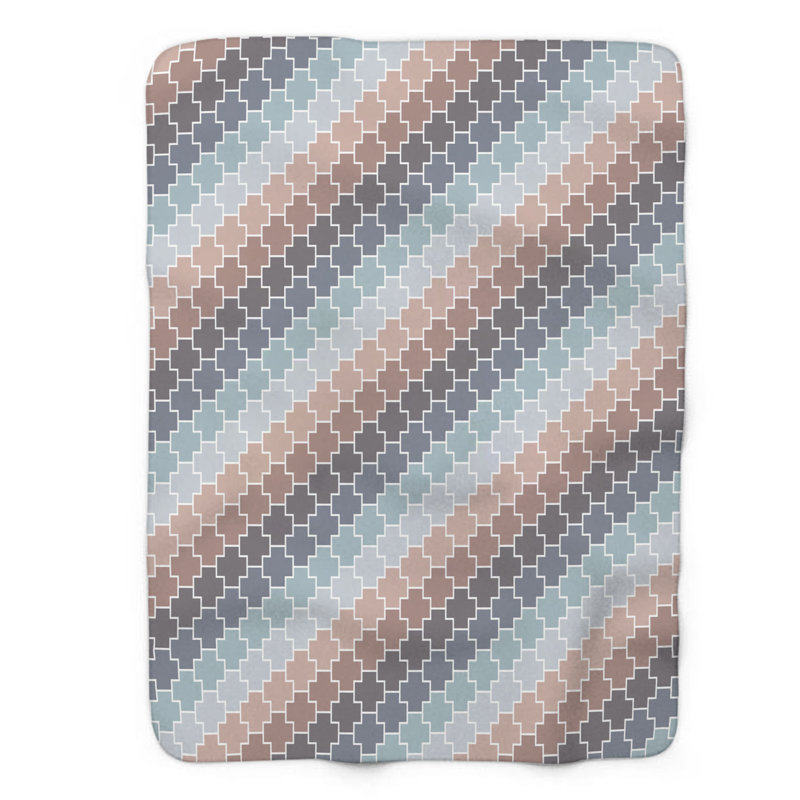 Doux neutre - couverture Sherpa de qualité supérieure 1 pièce, L 50 po x L 60 po