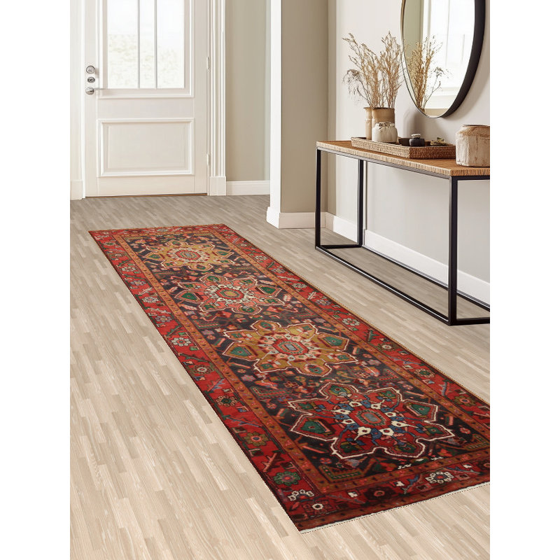Tapis de couloir vibrant traditionnel
