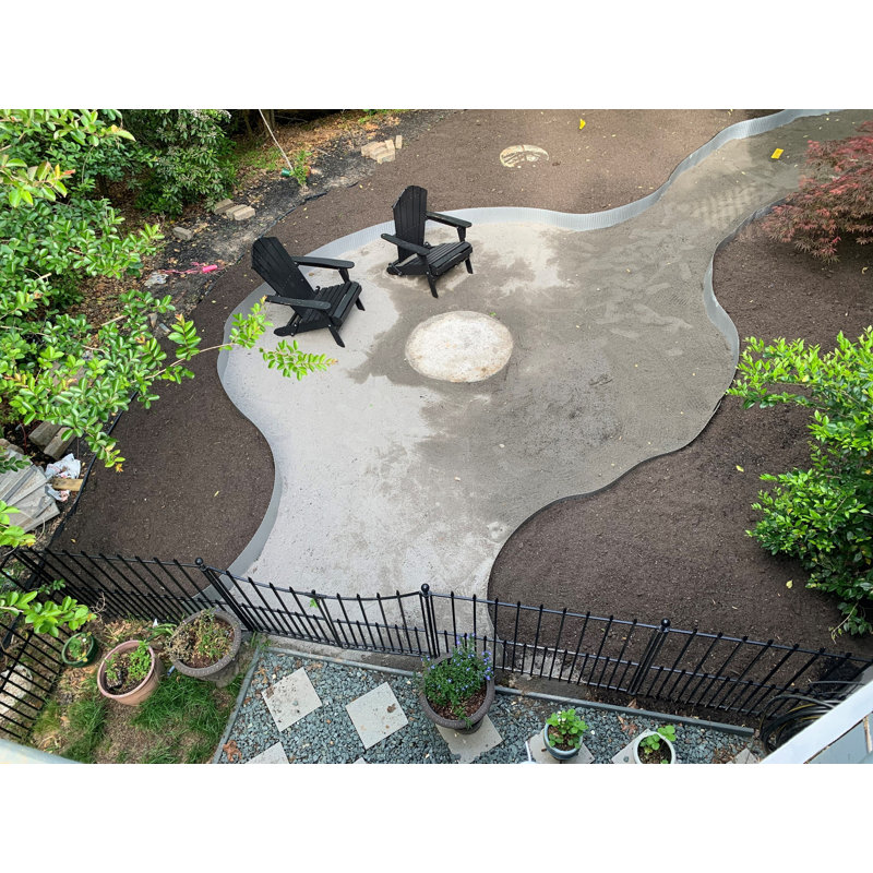 Metal Lawn Edging, 6" H x 120" W, Galvalume