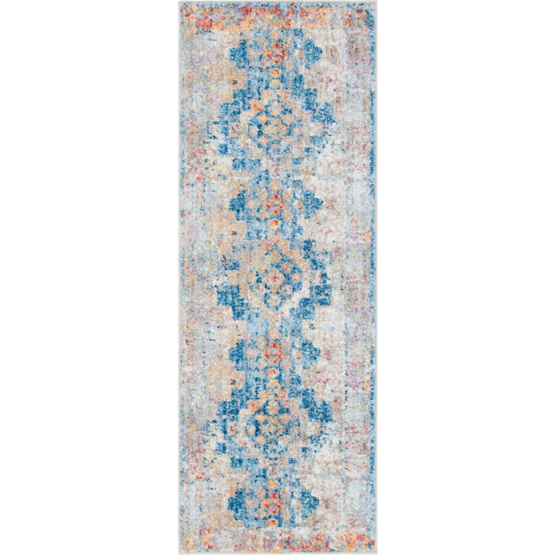 Geometric Indoor Rug, Runner 2'2" x 6'