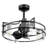 Padfield 22" Matte Black Fandelier with Integrated LED With Color Changing Technology