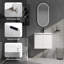 Meuble-lavabo 24 po avec lavabo en résine et portes à fermeture en douceur