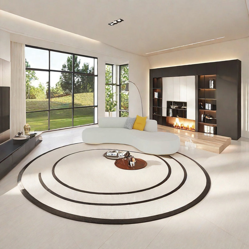 ins wind arc sofa coffee table combination, 29.53" H x 66.93" W x 35.43" D