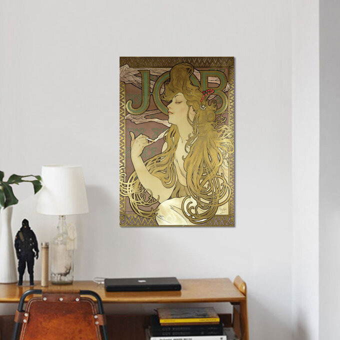 « job rouler, reproduction d’art sur toile tendue, 1896 », reproduction d’impression sur toile tendue, Toile tendue