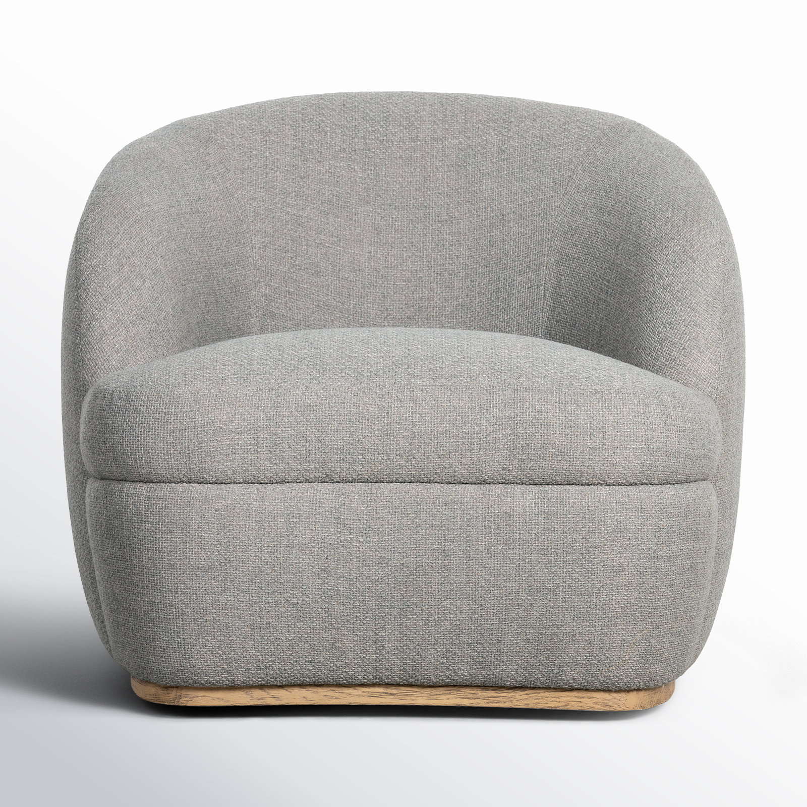 Barrie Upholstered Swivel Accent Chair, Gibson Silver
