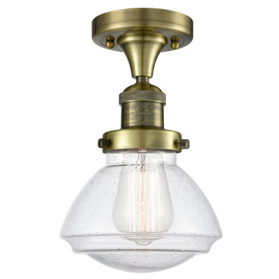Chesterville Glass Semi Flush Mount