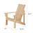 Brently Modern Wood Adirondack Chair Preassembled Back And Seat