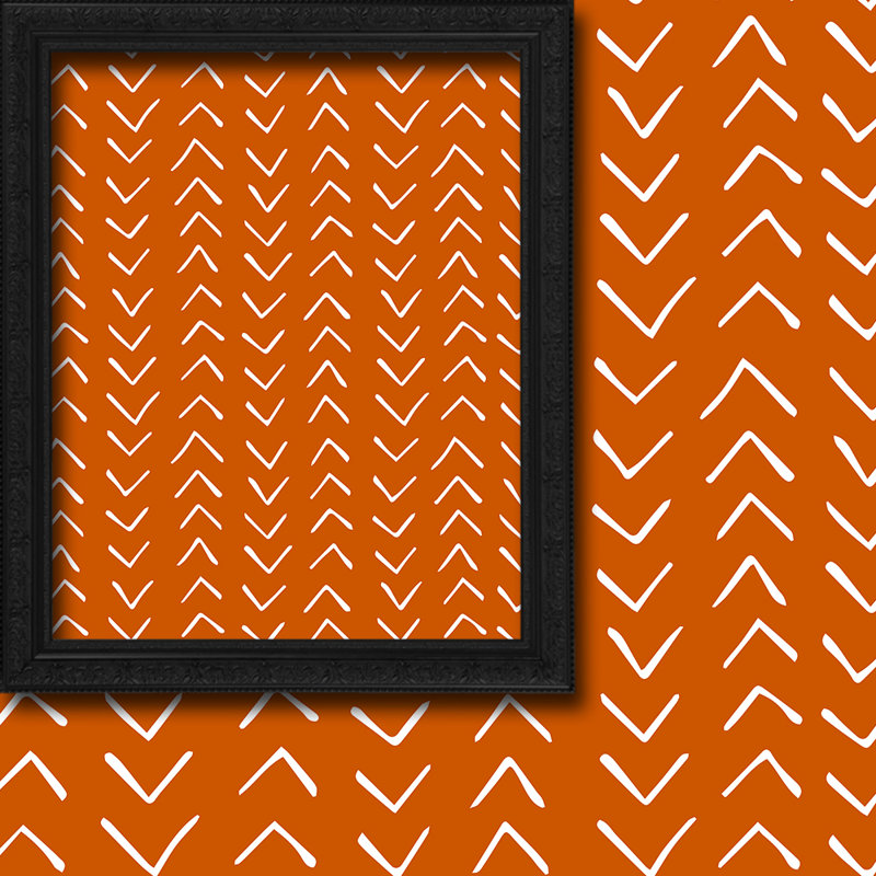 Boho Design Room Lined Decorative Single Panel Curtain, 52" W x 63" L, Burnt Orange