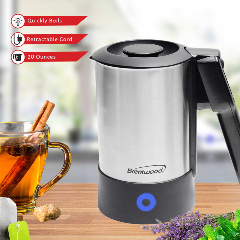 Brentwood Stainless Steel Electric Tea Kettle