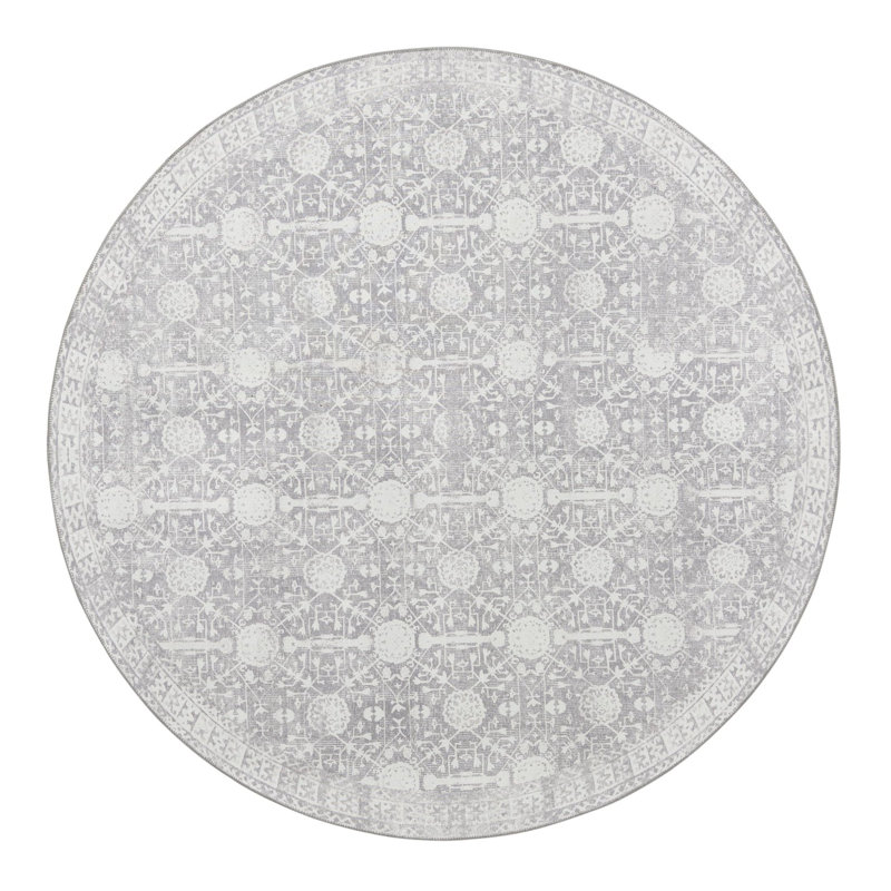 Baristo Chenille Indoor Rug, Round 7'6"