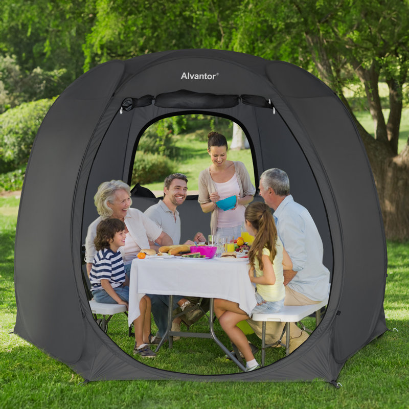 12 Ft. W x 9 Ft. D Fiberglass Patio Gazebo