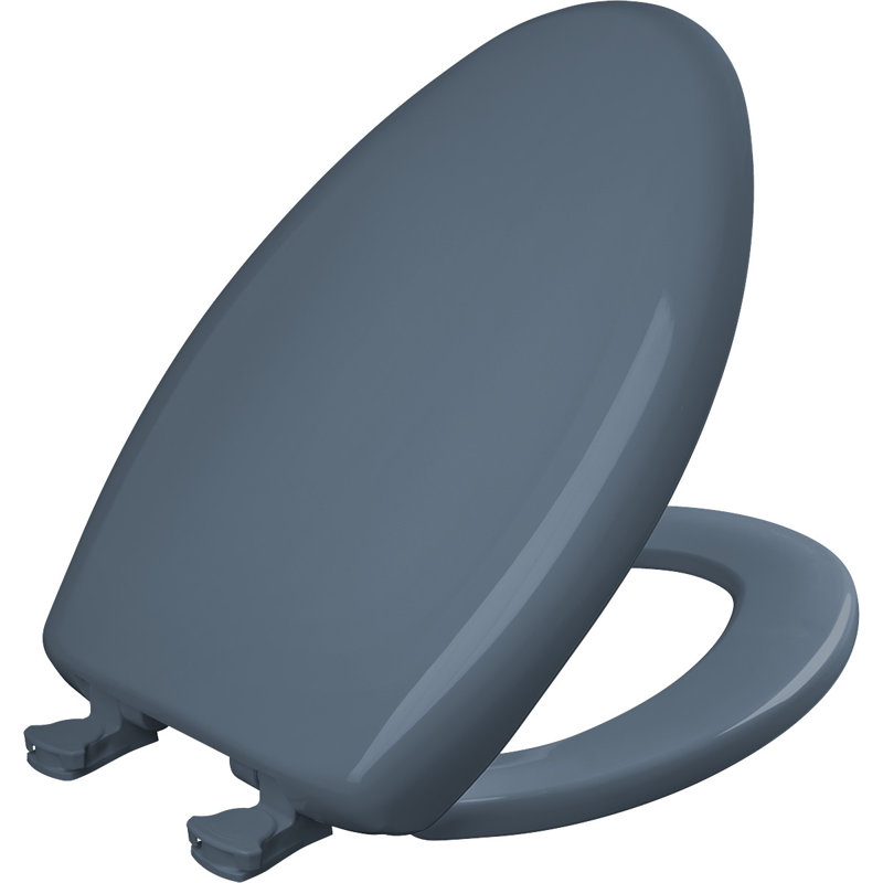 Elongated Toilet Seat and Lid, Denim Blue