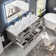 Zakis 57'' Double Bathroom Vanity with Acrylic Top
