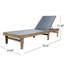 Chaise longue d'extérieur en acacia réglable