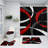 4-Piece Set Easter Bunny Floral Bathroom Shower Curtain Sets