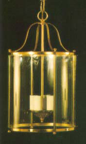 Antigua 4 - Light Brass/Polished Geometric Pendant