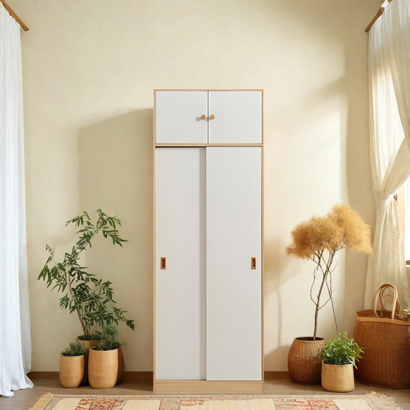 Tanisha, Natural/White, 87" H x 32" W x 24" D