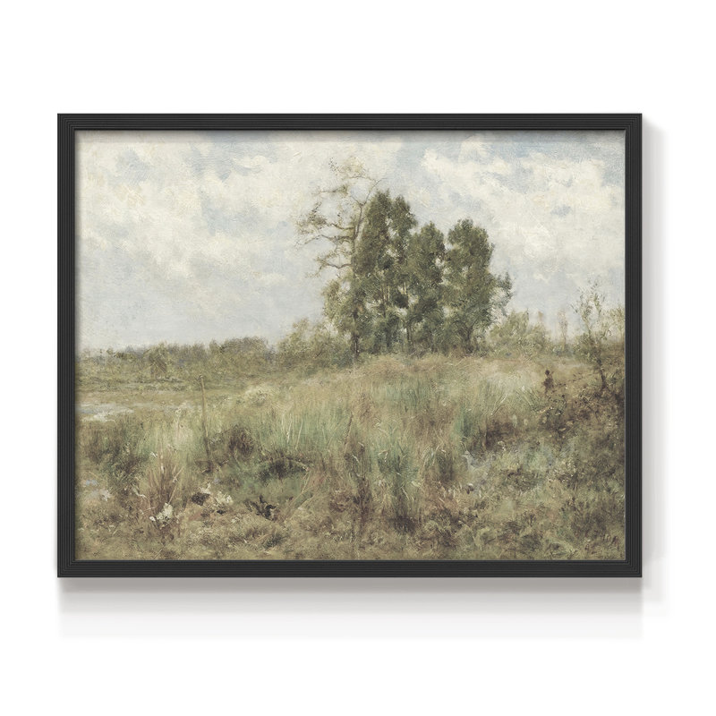 Paysages rétro-CDLxxv-reproduction encadrée, H 22 po x l 28 po, Noir