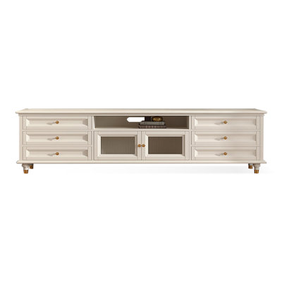 Meuble télé moderne en bois manufacturé beige
