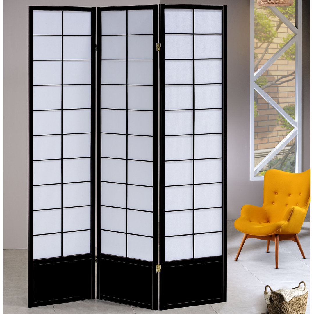 52'' W x 70.5'' H 3 - Panel Solid Wood Folding Room Divider Asia Direct Home Products