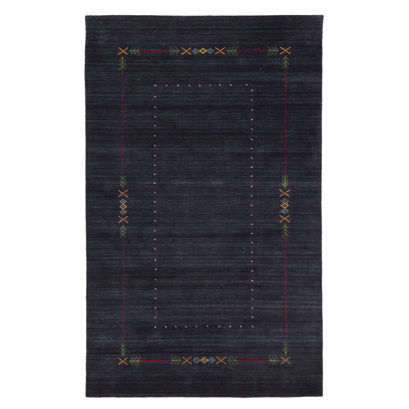 Kashkuli Gabbeh Navy Rug 4'11" x 7'10"