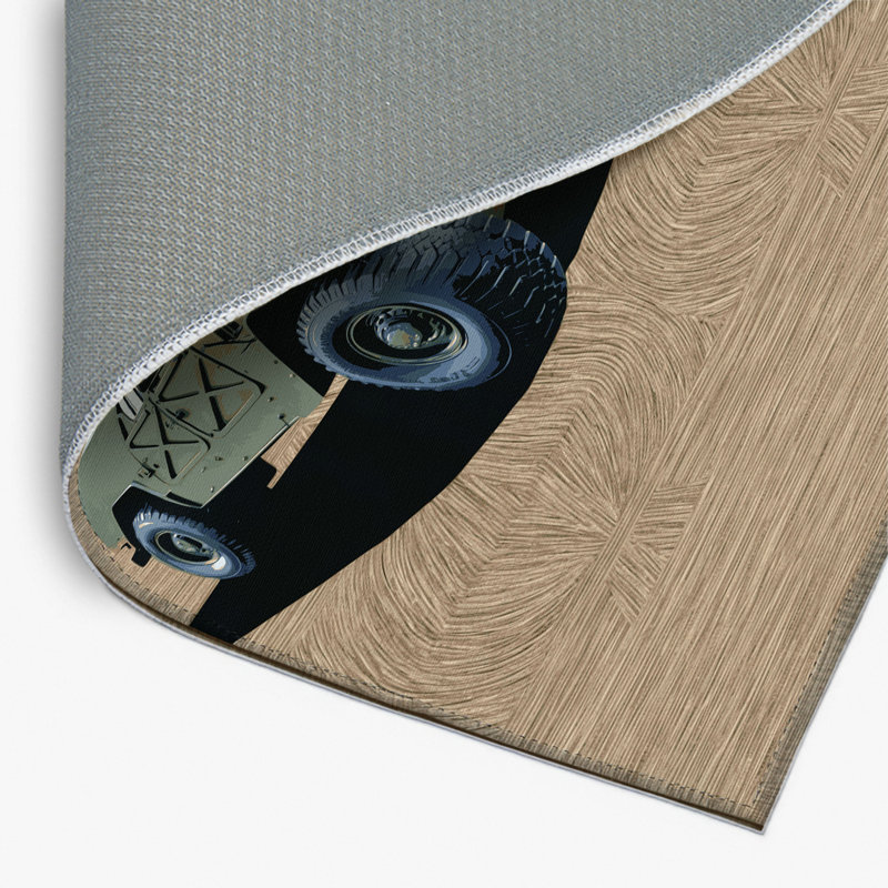 Tapis intérieur et extérieur brun Transport, Rectangulaire 8 pi x 10 pi