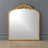 Everett Wood Square Wall Mirror with Hooks