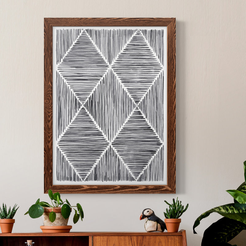Vibrato III, toile encadrée de qualité supérieure - prête à être accrochée, Érable, H 44 po x l 31 po x P 1 po
