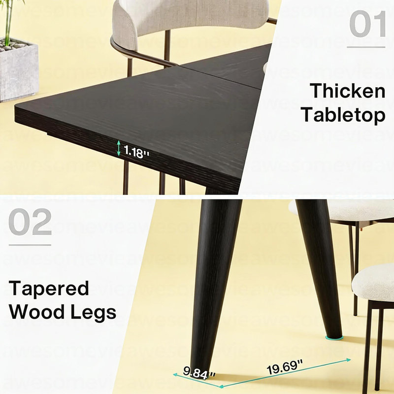 Modern Style Dining Table,Spacious Wood Kitchen Table,Meeting table,Computer table
