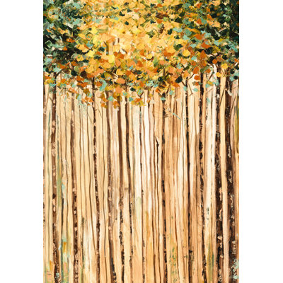 Tall Thtrees - Wrapped Canvas Painting