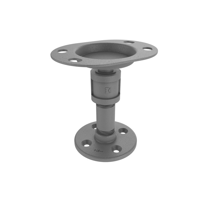Porte-brosse à dents supérieure meuble-lavabo Bayer, Gris mat