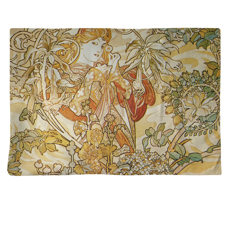 Floral Rectangle Placemat, Poly Twill