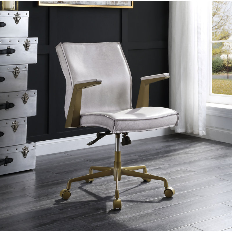 Fauteuil de direction Antlia, Blanc vintage