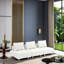 Canapé en tissu de 90 pouces avec coussins de siège à ressorts individuels, siège spacieux et confortable pour appartement, bureau-1686015381