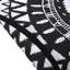 Tapis rond noir / blanc Juleimy-1004459801