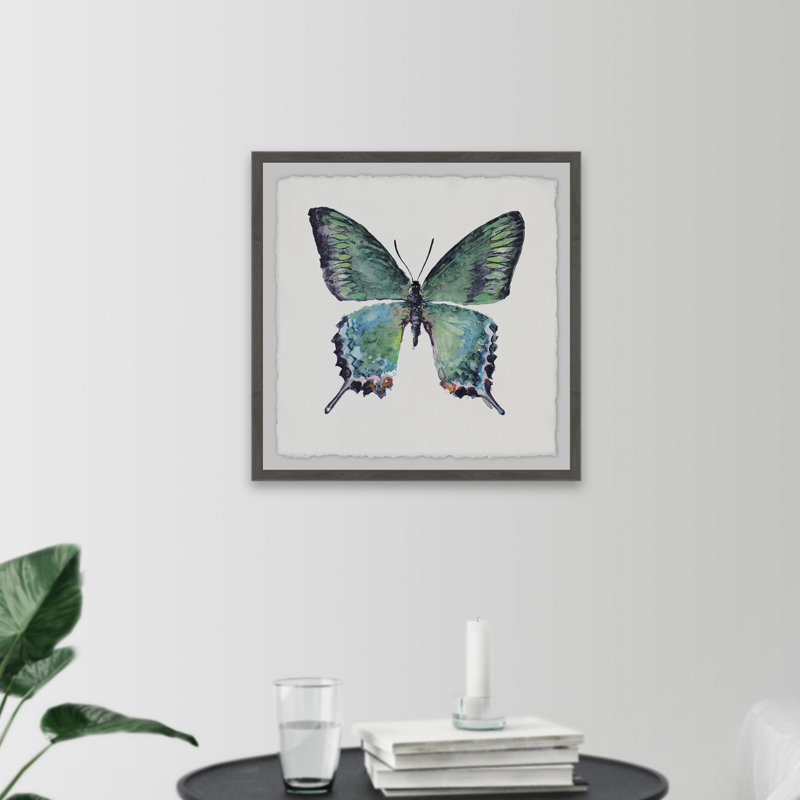 Impression sur papier Aldwell «Watercolor Butterfly» sur papier, H 12 po x l 12 po