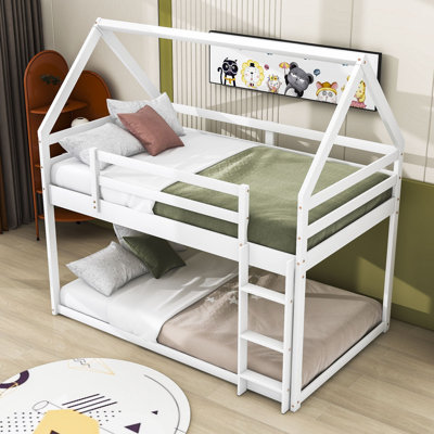 Rhea Kids Twin Over Twin Bunk Bed