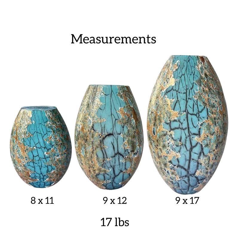 Edinburgh Handblown Glass Table Vase Set