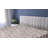 Ambesonne Nautical Fitted Sheet Fishbone Pattern Oceanic Purple Grey and Eggshell-106698359