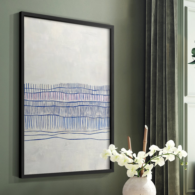 Abstract CDLXXX Framed Print - Ready To Hang - Made in USA, 10" H x 8" W, Black